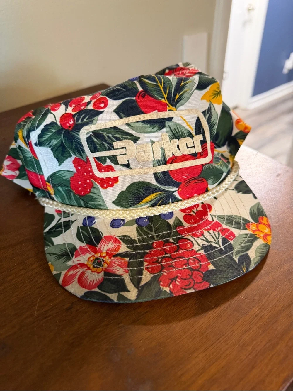 Parker Floral Rope-Trim vintage Trucker Hat - Multicolor